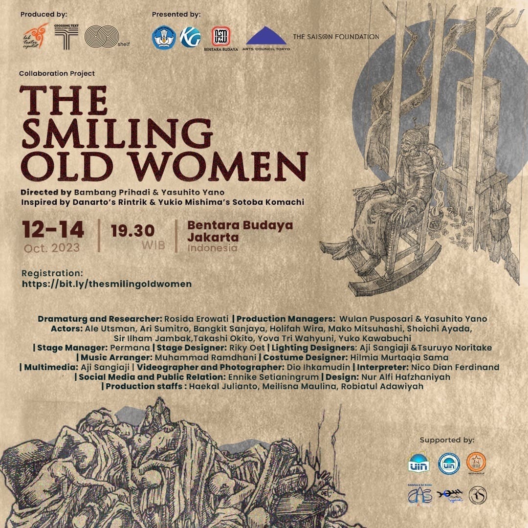 The Smiling Old Women is coming to Jakarta!Thursday, October 12, 2023 - Saturday, October 14, at Bentara Budaya Jakarta